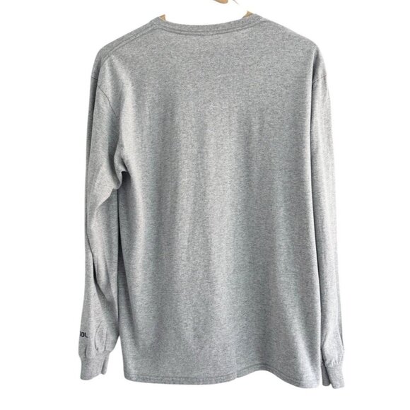 Rossignol Cyrus Men's Sz L Gray Long Sleeve Tee Shirt Rooster Logo On Front - Picture 4 of 9